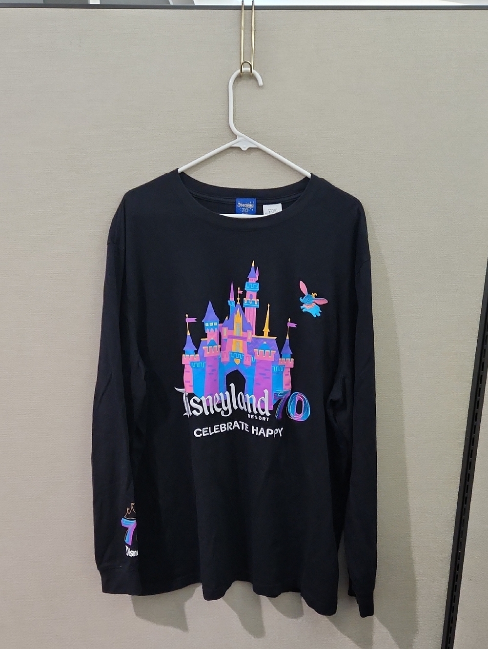 Disneyland 70th Anniversary Celebrate Happy Unisex Shirt Size XXL